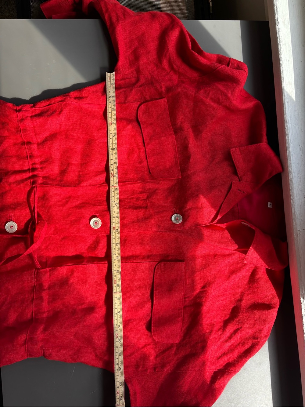 Vintage Made in USA 100% Linen Jacket- Large - Picture 8 of 9